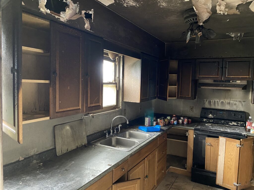 Coinsurance Definition - Kitchen after fire damage