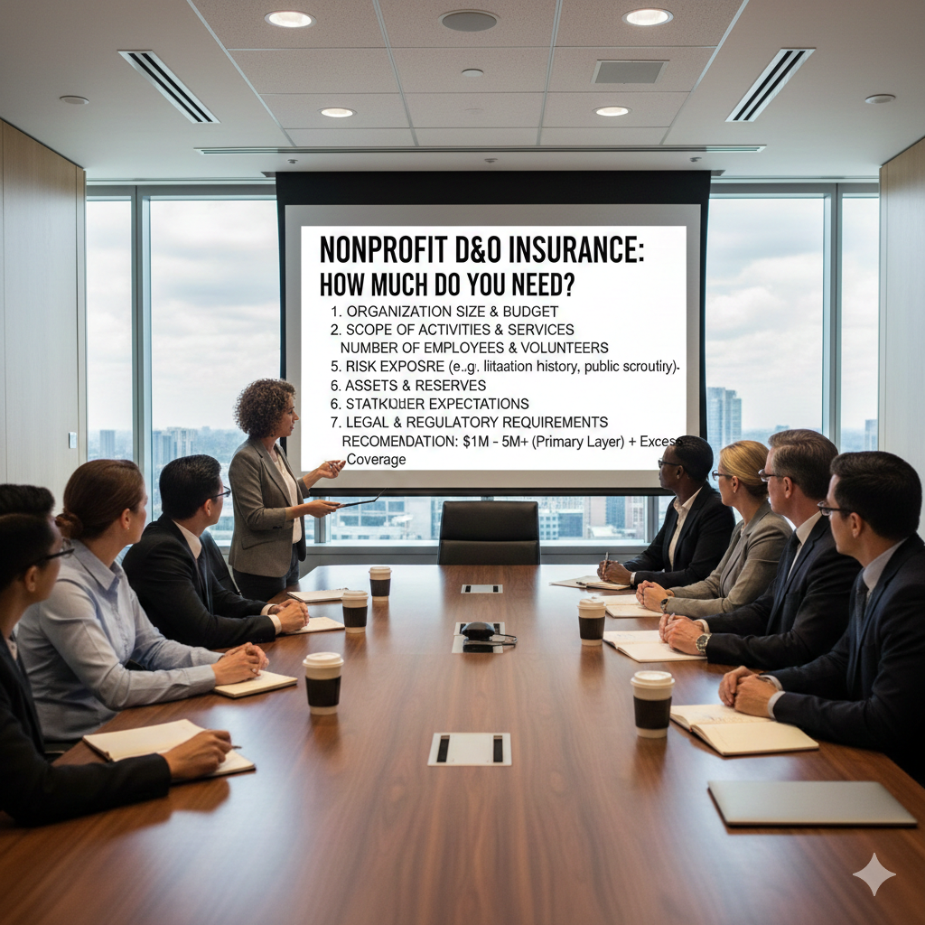 How much nonprofit directors and officers insurance do I need?